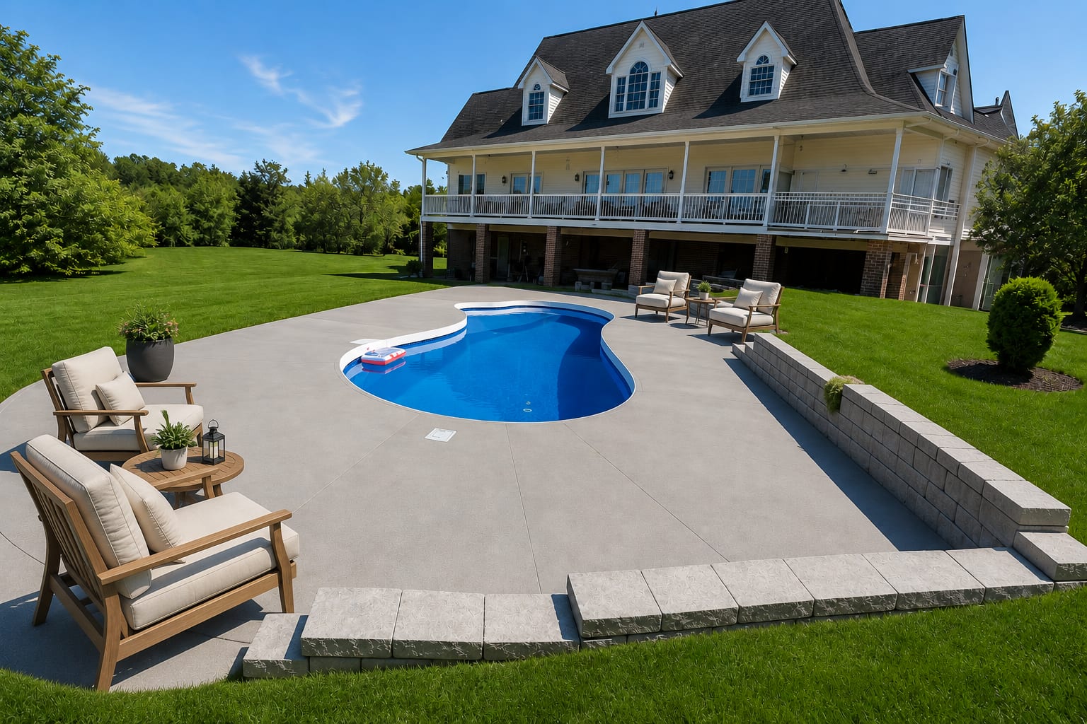 Poured with Passion site hero for Knoxville homes